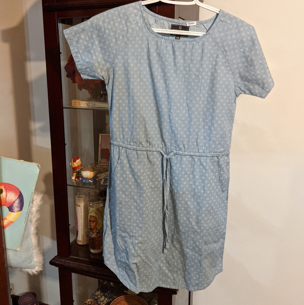 Chambray t-shirt dress.